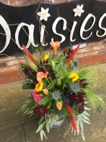 Flaming Shades Of Autumn Bouquet