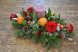 Christmas Candle Table Centres