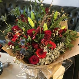 Festive Hand Tied Bouquet